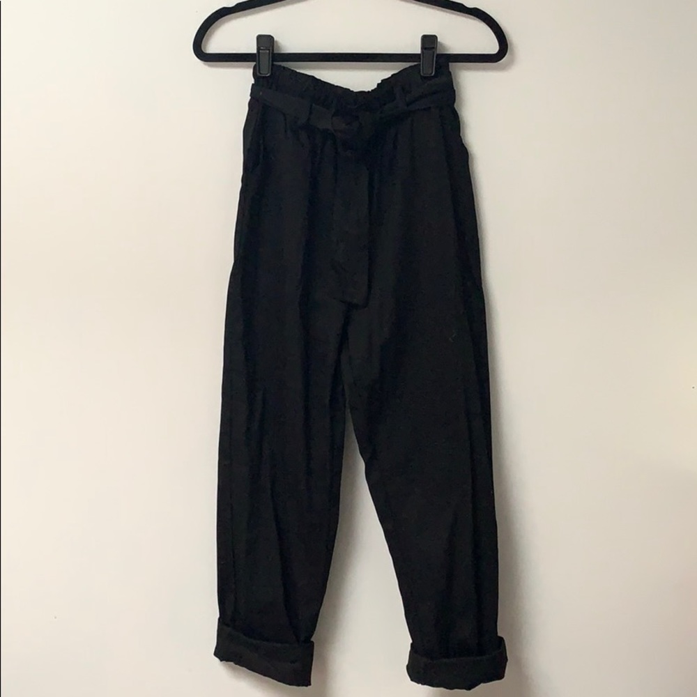 Black cargo trousers Misguided NWT